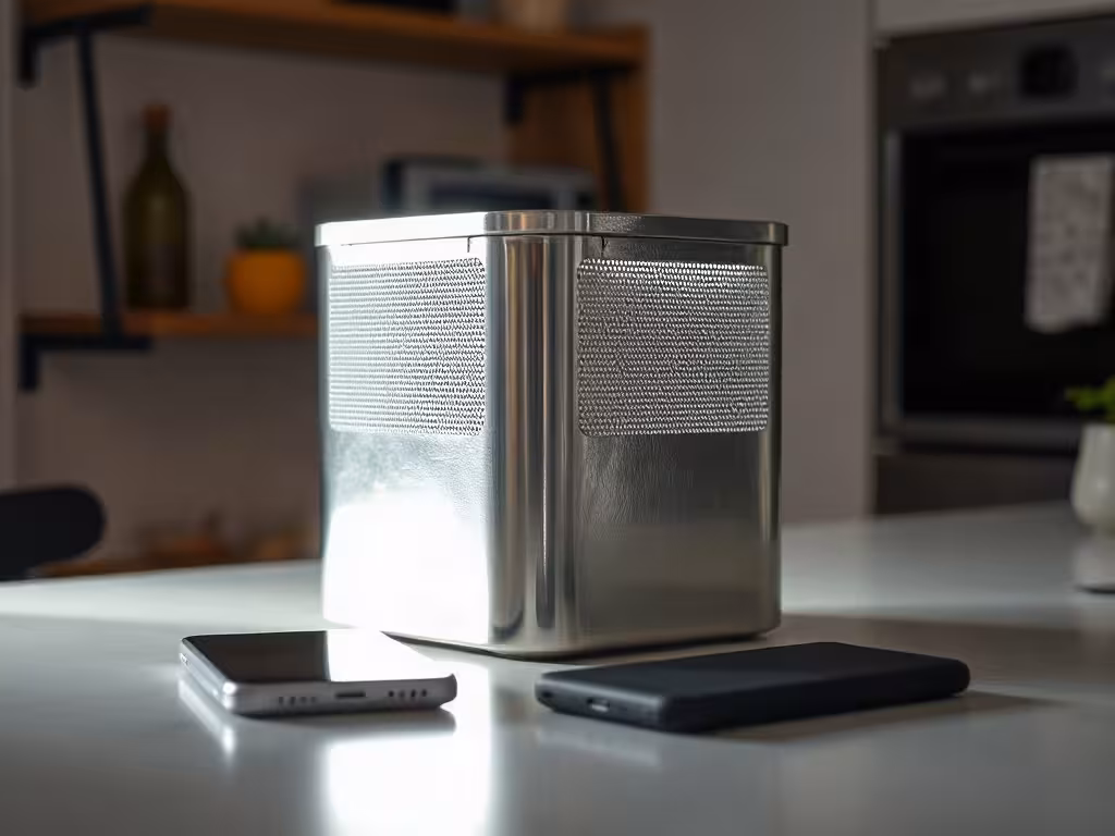 Principe de la cage de Faraday et blindage électrique d’un objet du quotidien.