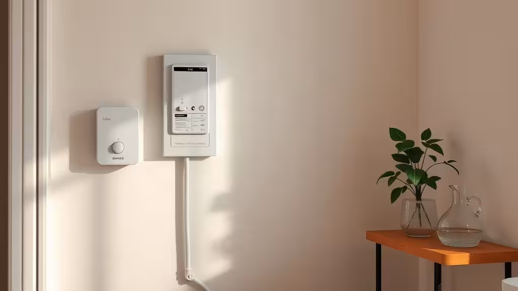 Correcteur réseau électrique MOM3 dans un intérieur domestique lumineux et sobre