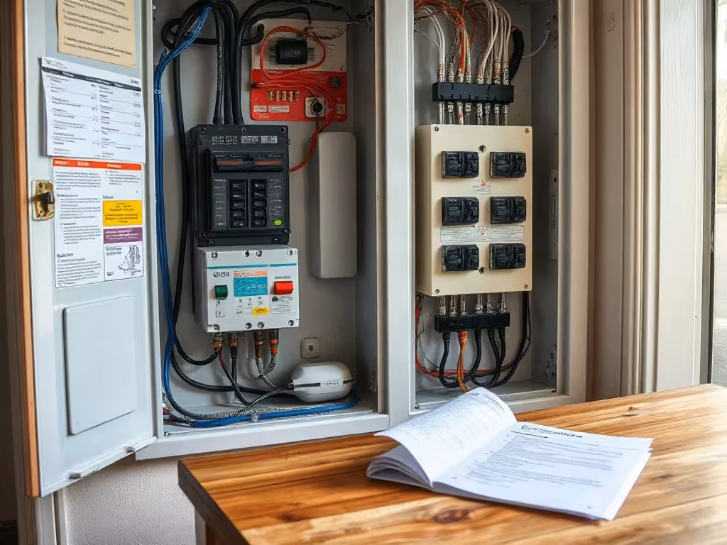 Installation d’un correcteur réseau électrique MOM3 près du tableau électrique
