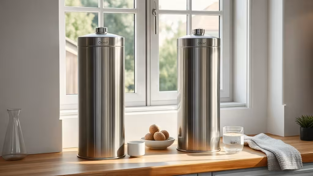 Comparatif Doulton ou Berkey avec deux filtres à gravité en acier inoxydable