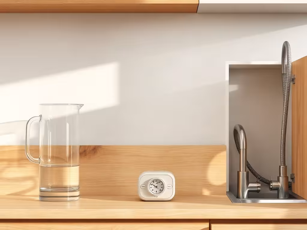 Prix de l’eau structurée selon carafe, module de comptoir et installation fixe